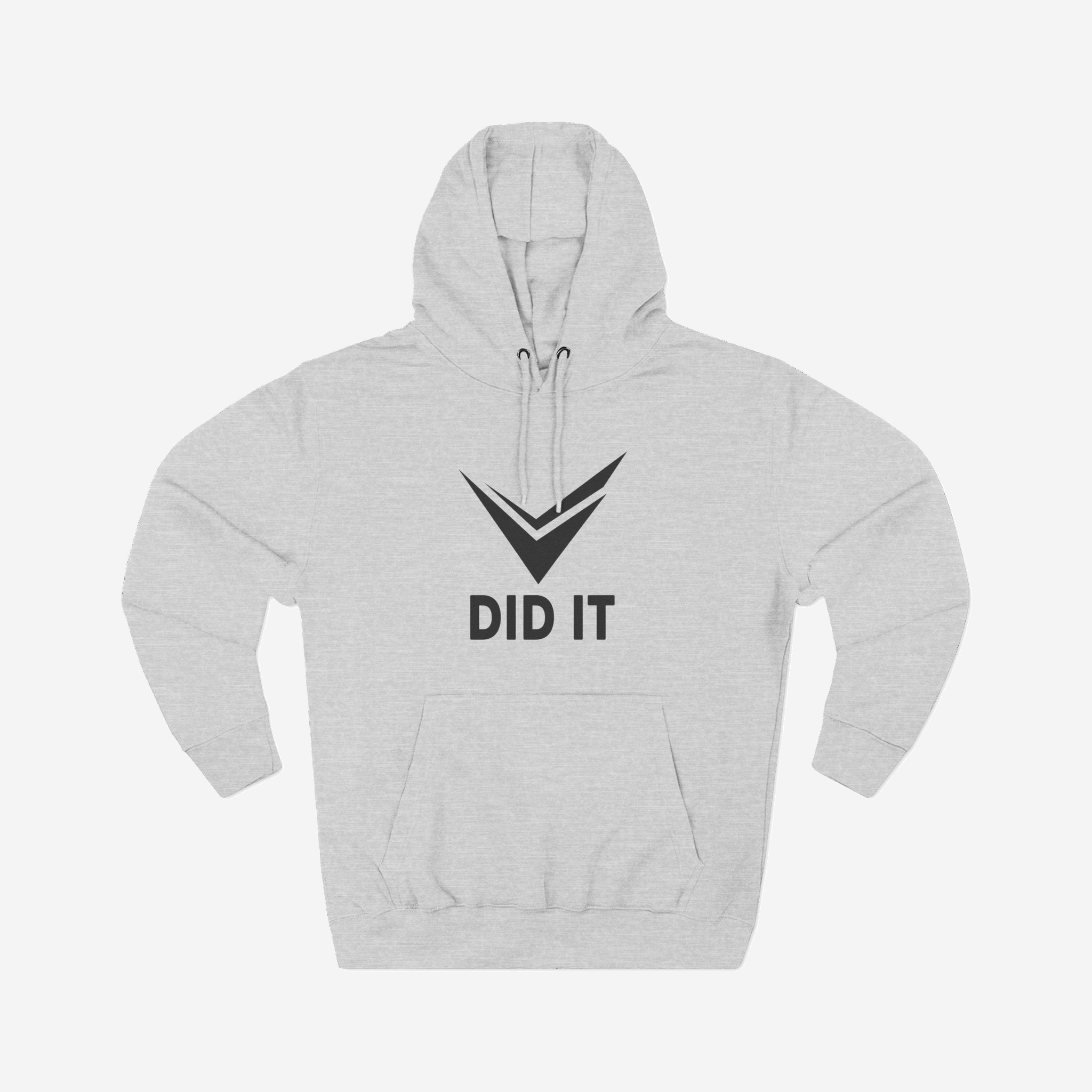 DID IT CHECKMARK Hoodie | Motivational Streetwear Hoodie  | Androo’s Art Exclusive | Faith & Achievement Apparel | Unisex Sweatshirt | Motivational Success Graphic Tee — studio view with original artwork.