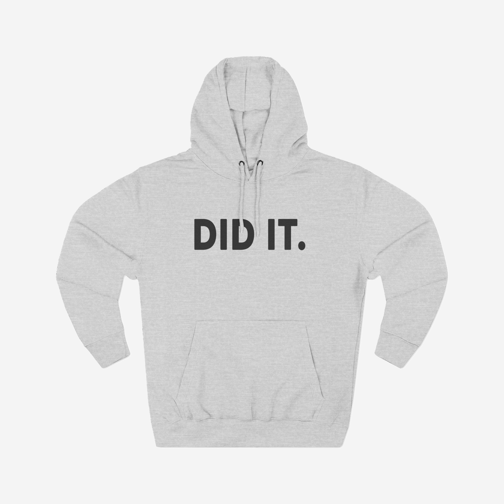 DID IT Hoodie | Motivational Streetwear Hoodie  | Androo’s Art Exclusive | Faith & Achievement Apparel | Unisex Sweatshirt | Motivational Success Graphic Tee — studio view with original artwork.