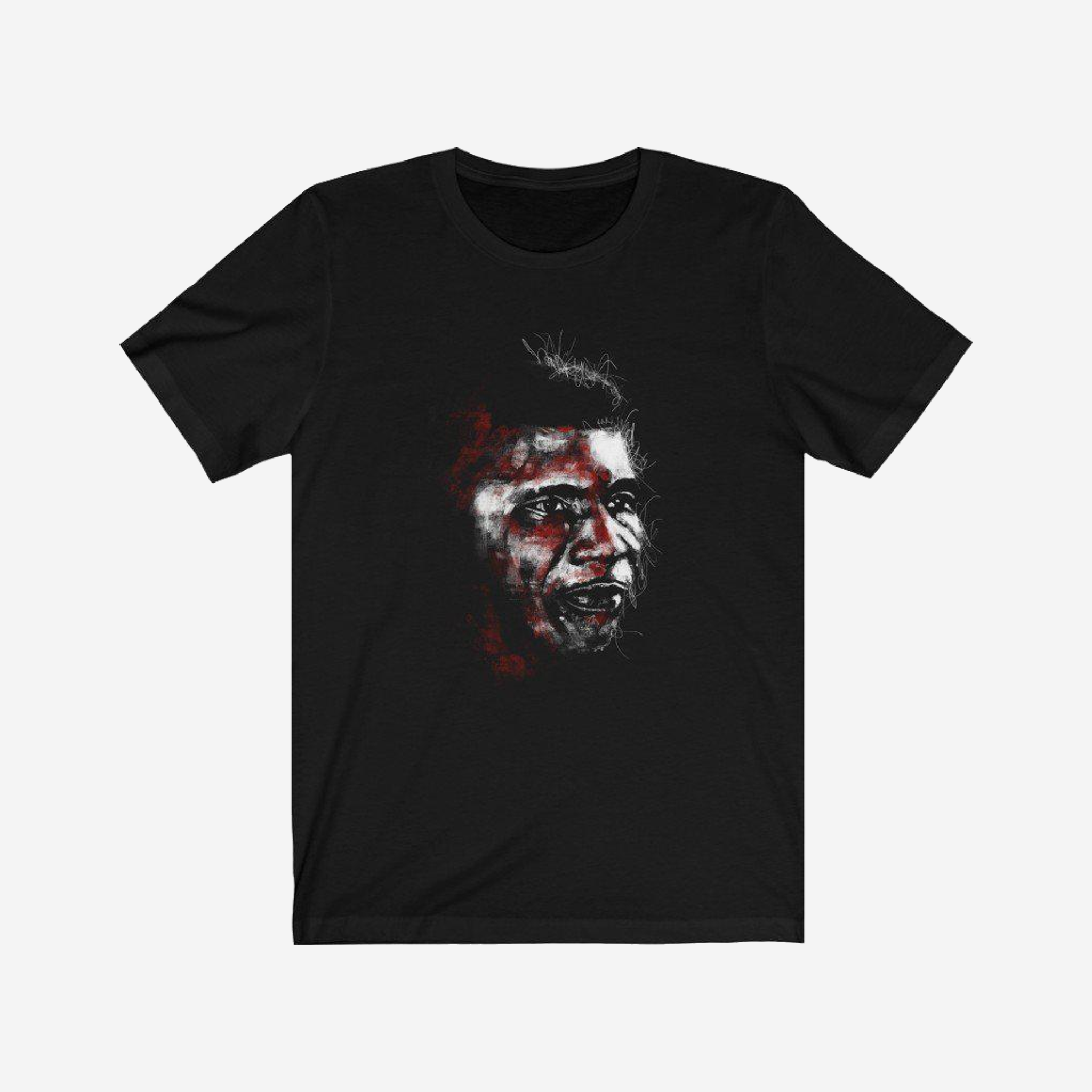 Medgar Evers | Martyr | Unisex T-Shirt — studio view with original artwork.