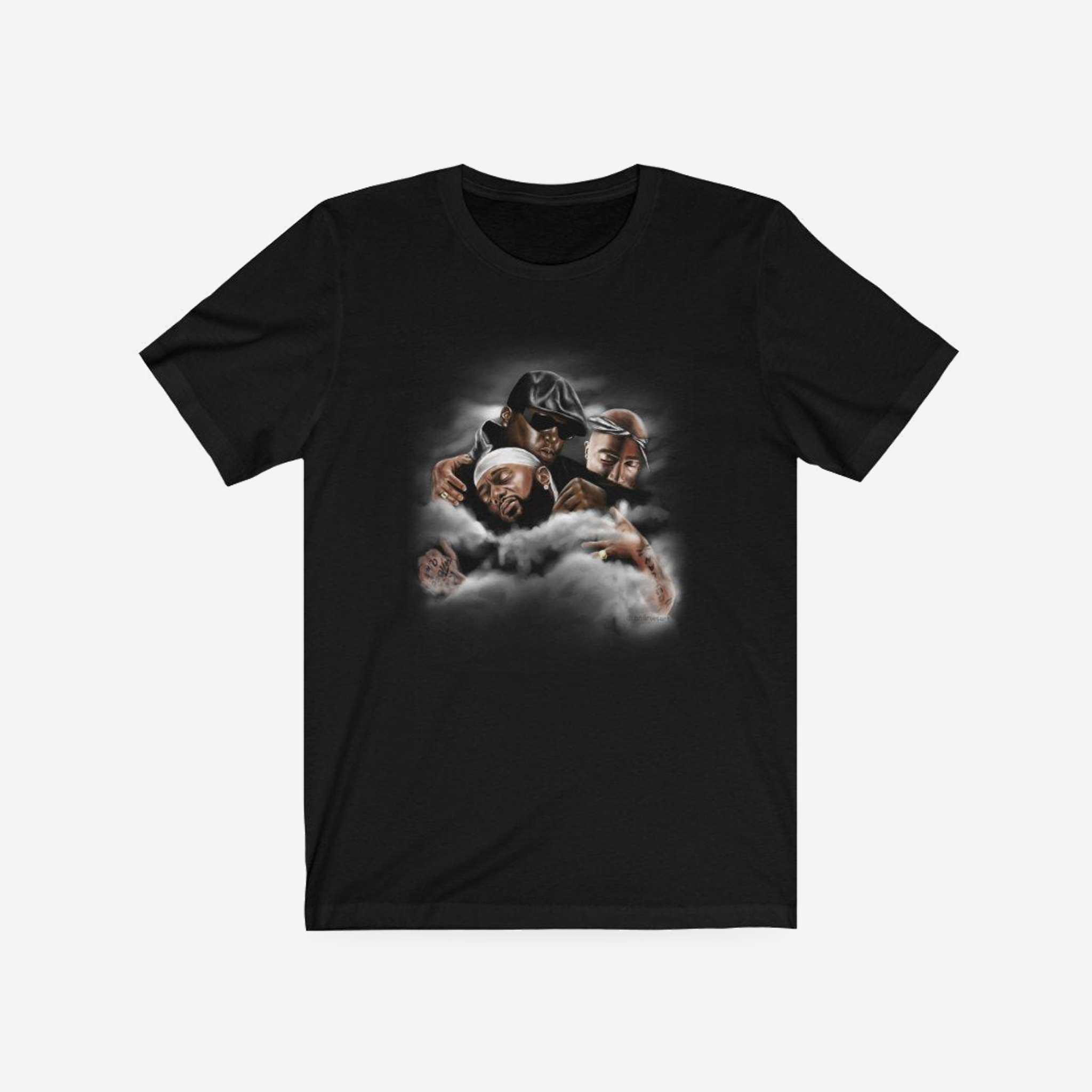 Nipsey Tribute T-shirt, complete front product view with original artwork.