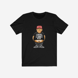 Straight Outta Office T-shirt, complete front product view with original artwork.
