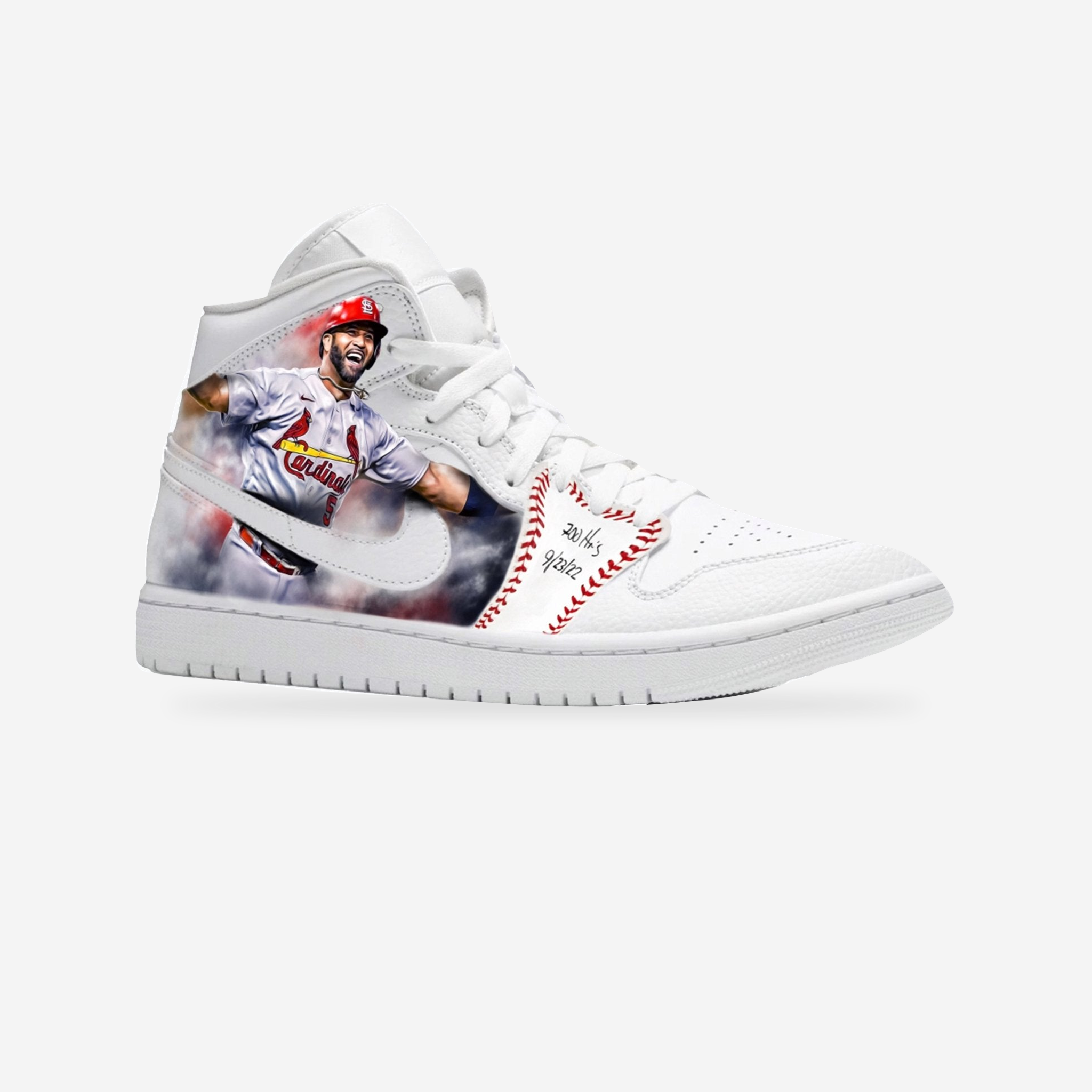 700 Club | Albert Pujols Nike Jordan 1 — original artwork, studio presentation