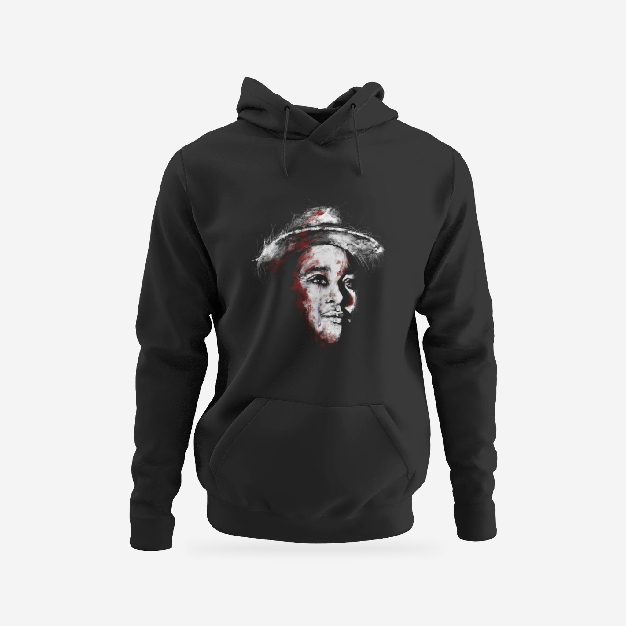 Front view of Emmett Till “Remember Me” Hoodie with the original artwork.