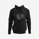 Be Water AJ3  | Hoodie | Graphic Art Streetwear Tee — complete garment, original artwork on light gray background