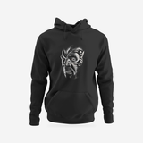 Tyson | Explosive | Hoodie — complete garment, original artwork on light gray background