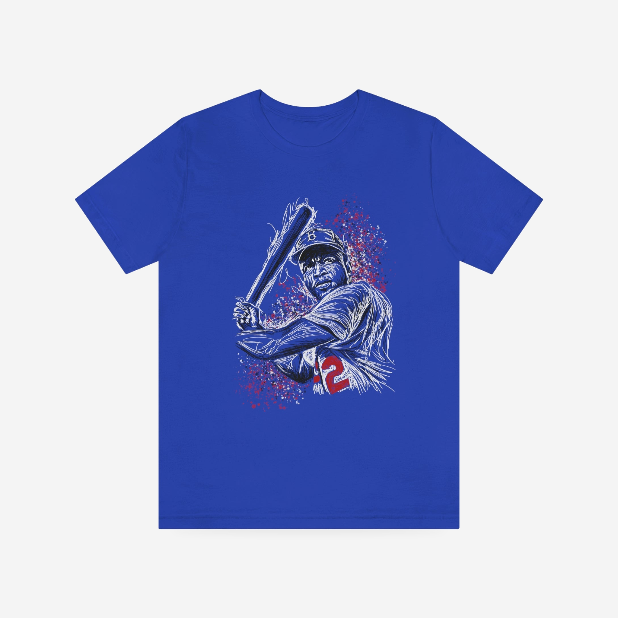 Jackie Sketch | Unisex T-Shirt | Graphic Art Streetwear Tee — complete garment, original artwork on light gray background