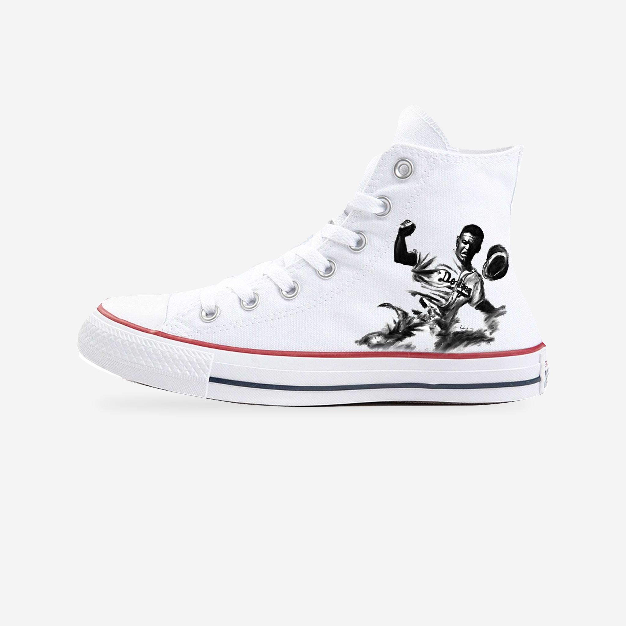42 Legends: Jackie Robinson Tribute Converse — original artwork, studio presentation