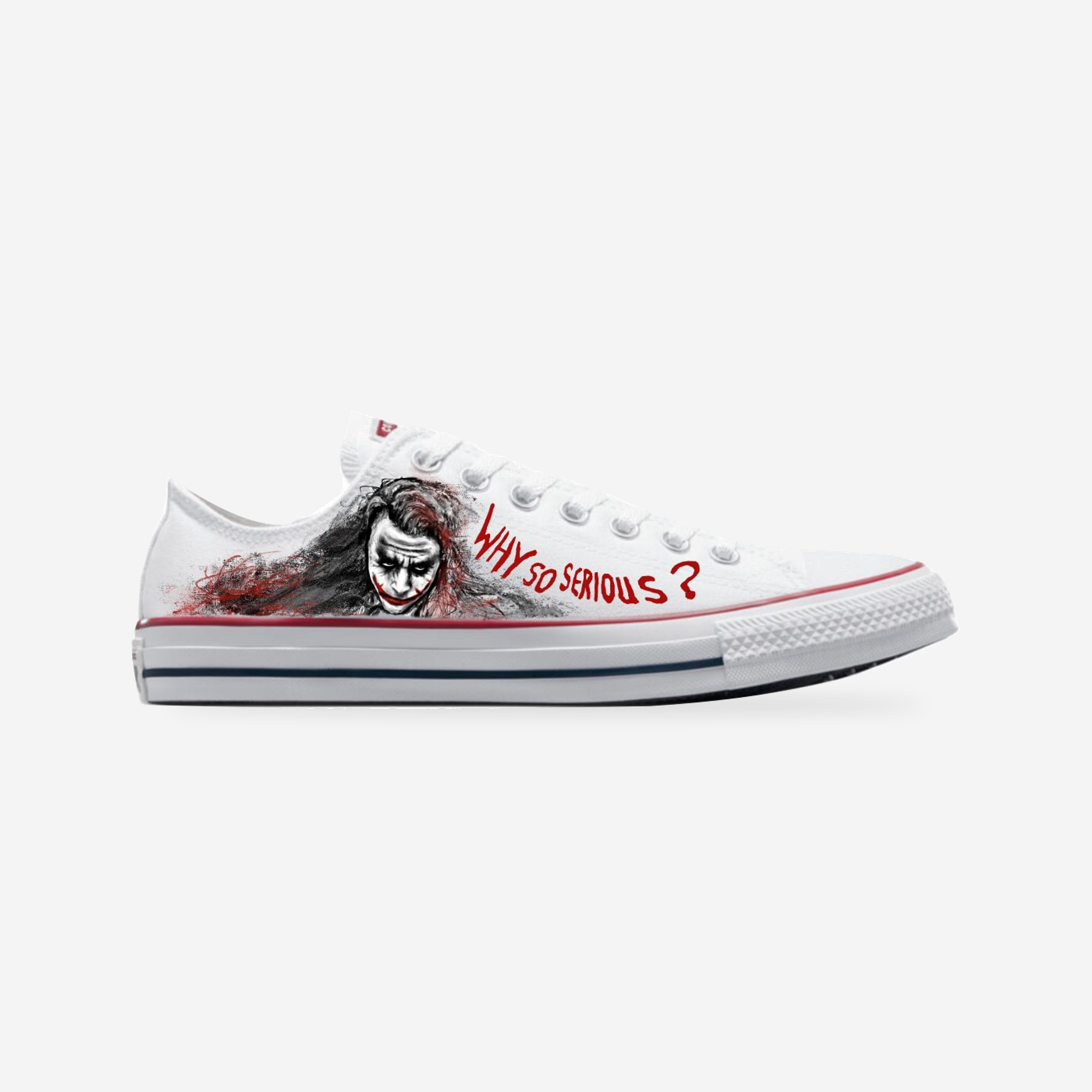 Heath Ledger's Joker Converse | Why So Serious? — original artwork, studio presentation