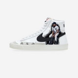 Josh Gibson Nike Blazer Custom Art Sneakers — original artwork, studio presentation