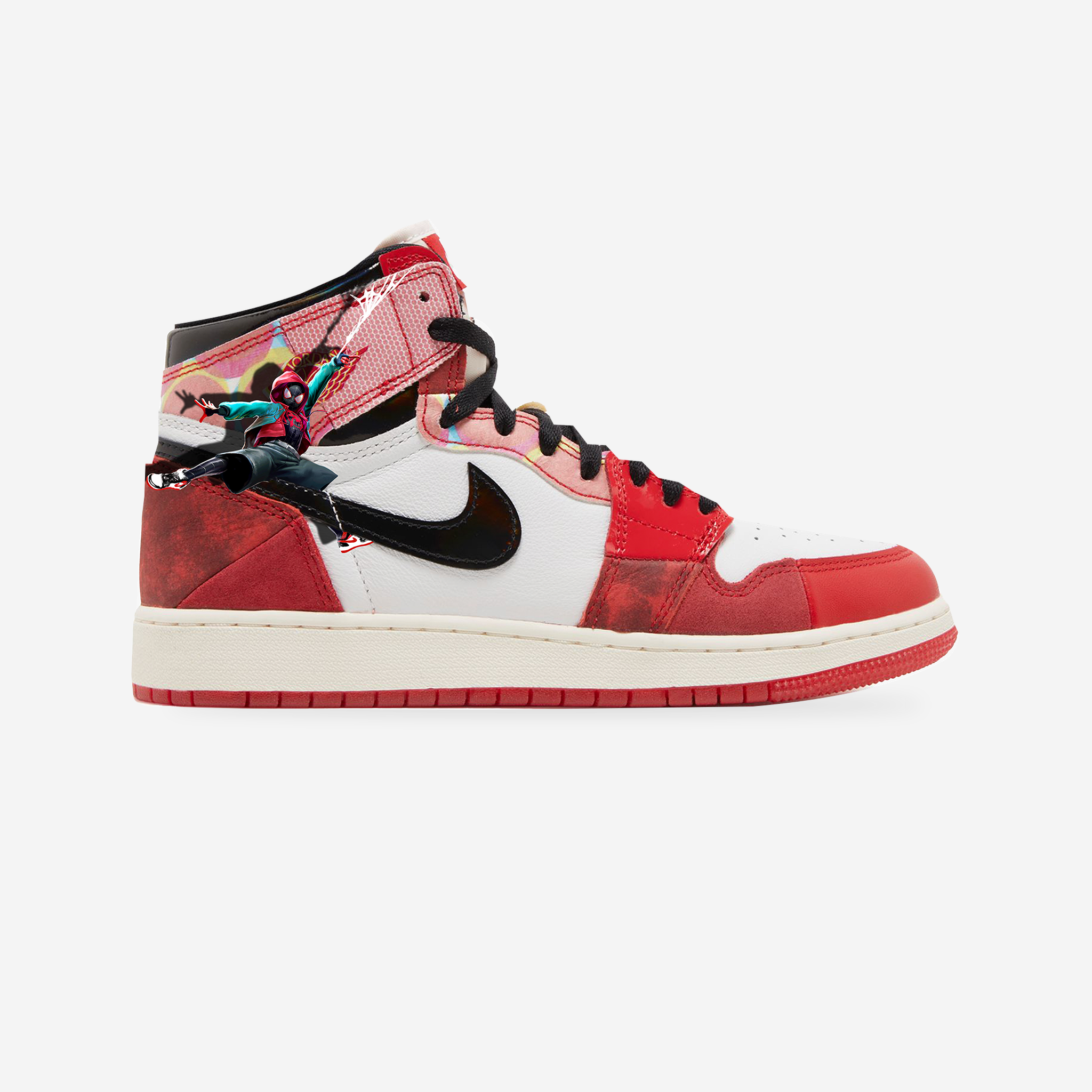 Miles Spider-Verse Jordans 1s: Youth — original artwork, studio presentation
