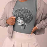 Angela Davis T-Shirt | Angela Davis Understands | Ladies' Crewneck T-Shirt - Androo's Art
