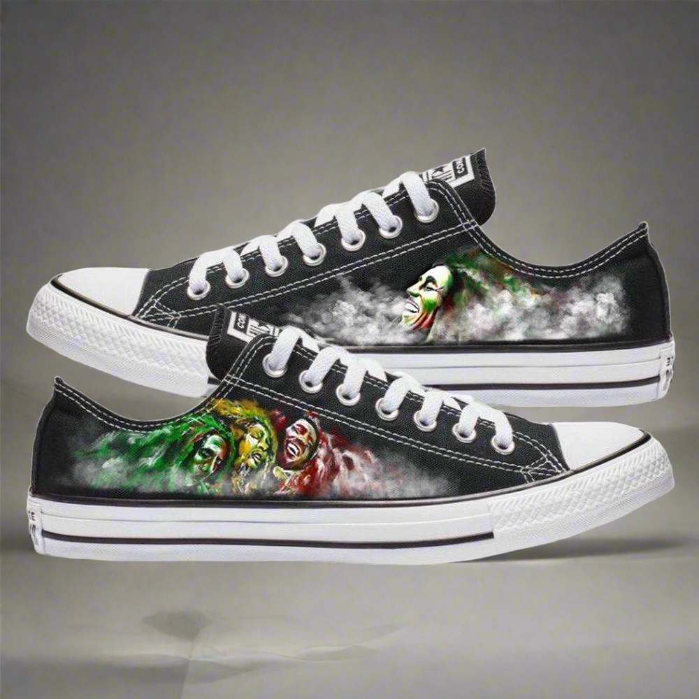 Bob Marley | Pure Joy | Converse - Streetwear Sneakers - Streetwear Art by AndrooArt