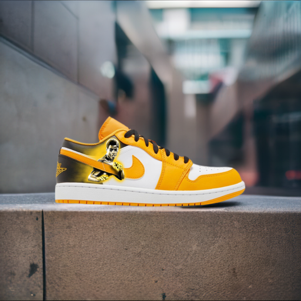 Yellow jordan online ones with flowers