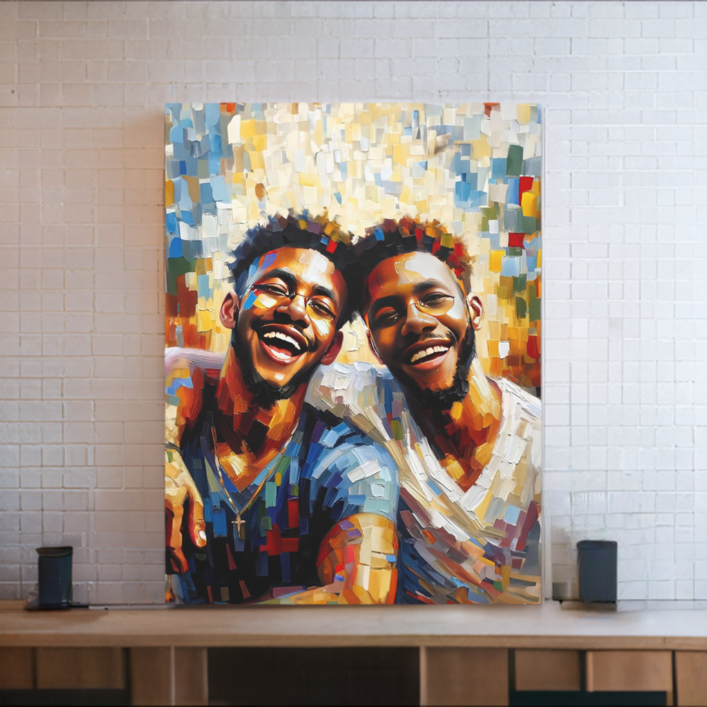 Brotherly Bond | Canvas - Modern Art - Streetwear Art by AndrooArt