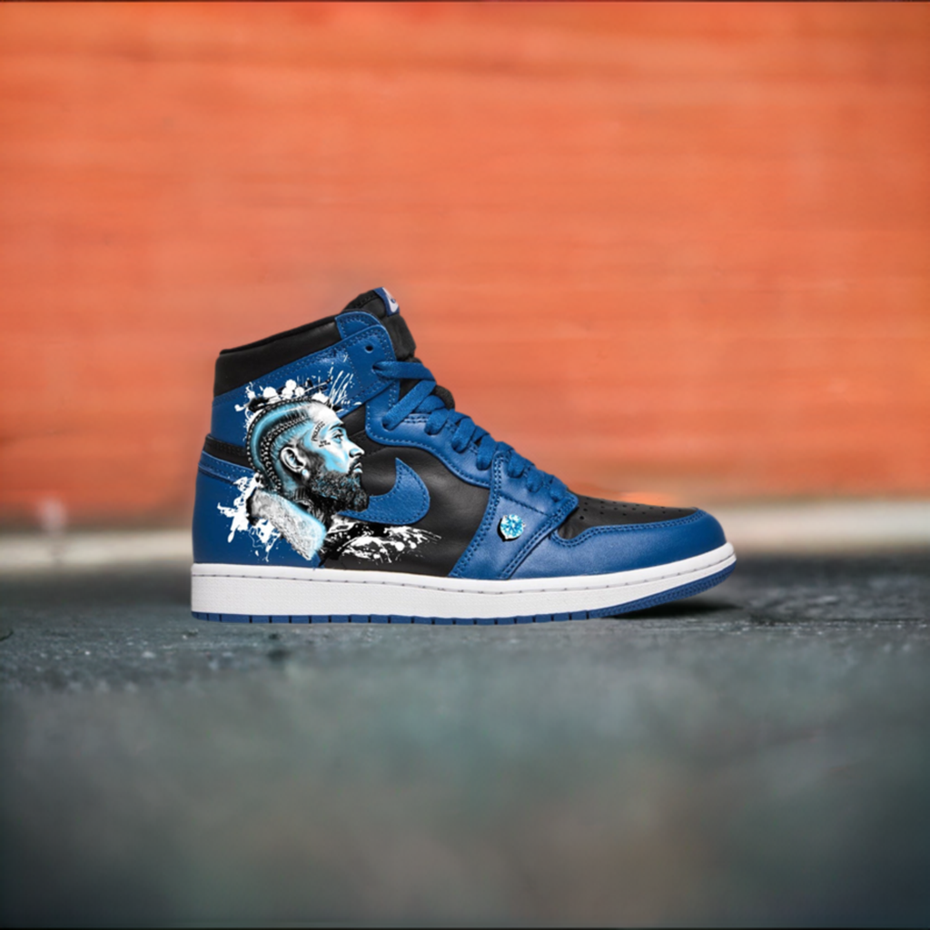 Blue Diamonds Forever Nipsey AJ1