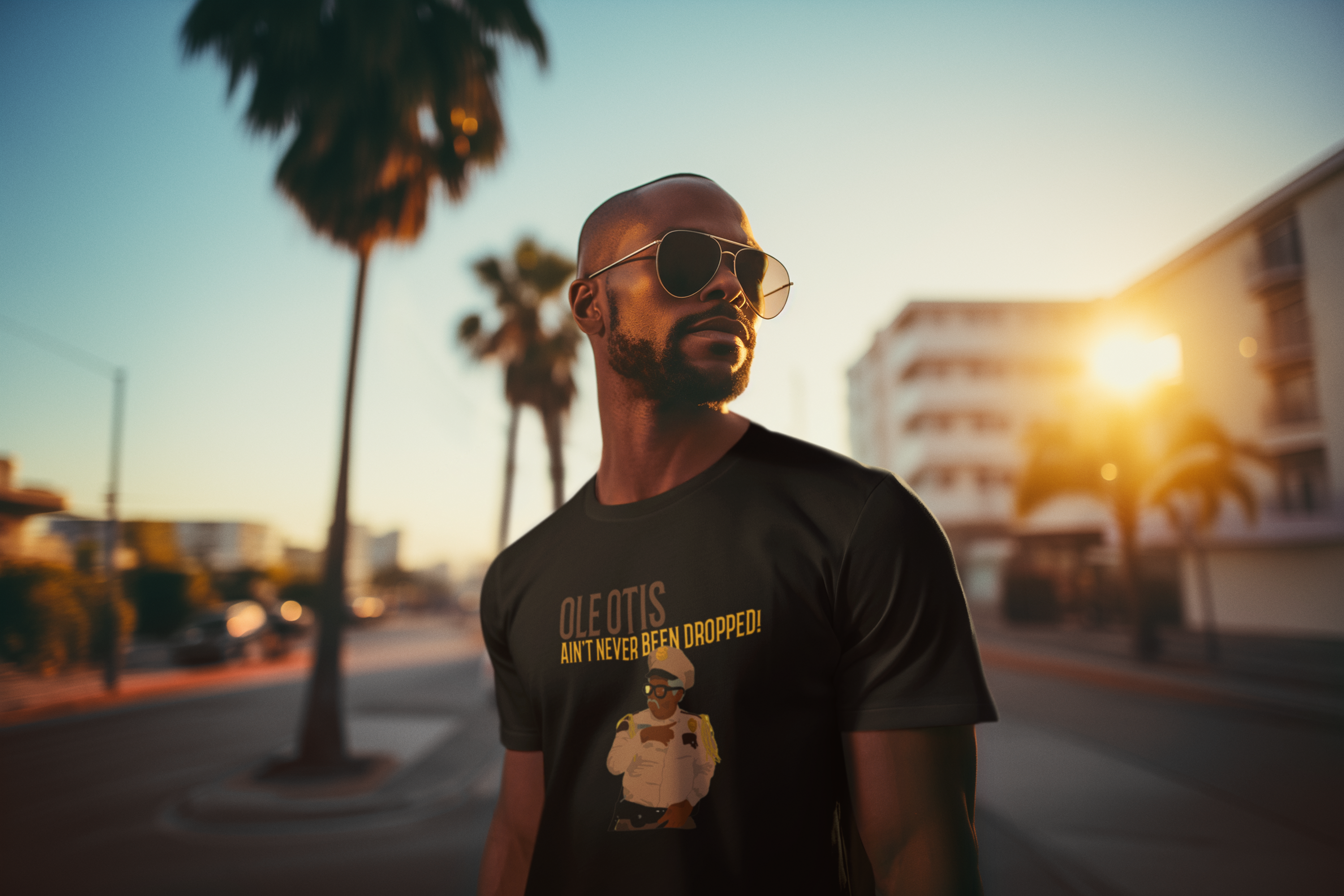 Security Legend: Otis Ain't Never Been Dropped! - T-Shirt - Streetwear Apparel - Streetwear Art by AndrooArt