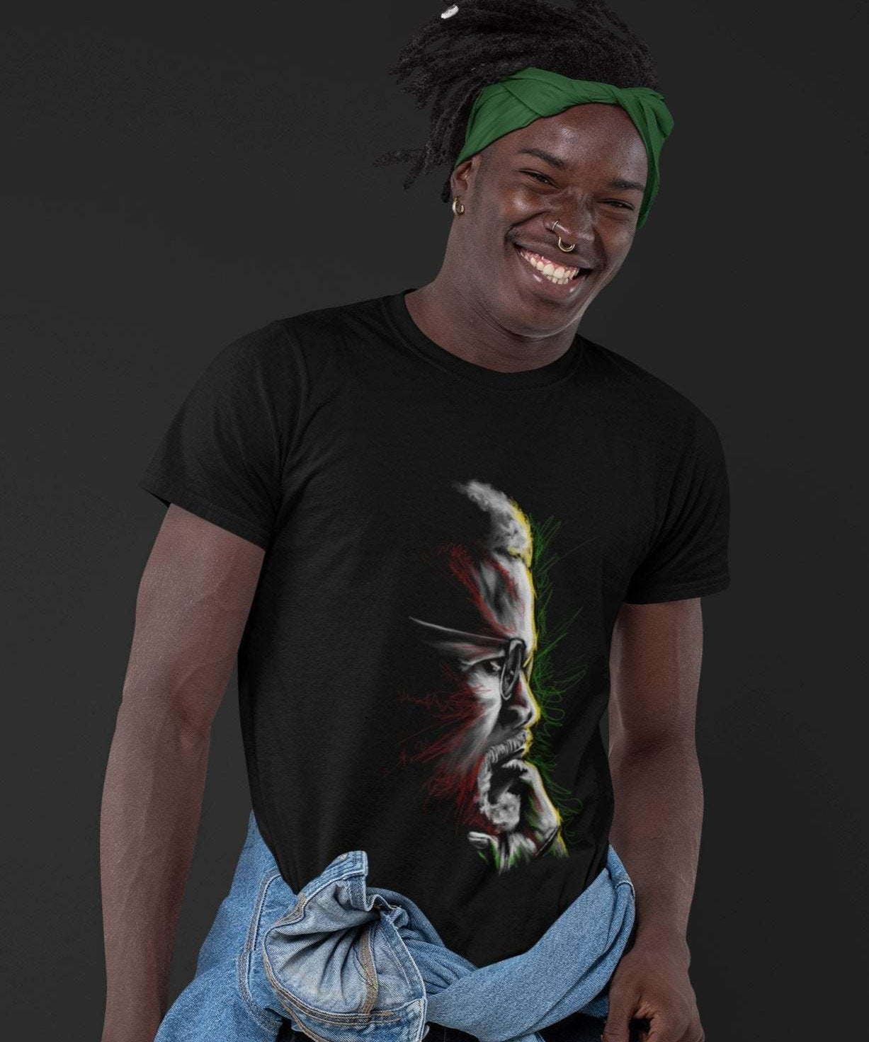 Thoughts of Malcolm X | Unisex T-Shirt - Malcolm X - Streetwear Art by AndrooArt