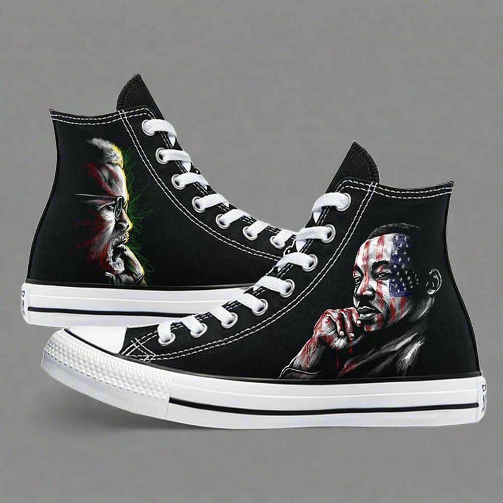 Voices of Freedom: MLK & Malcolm X | Converse - Androo's Art