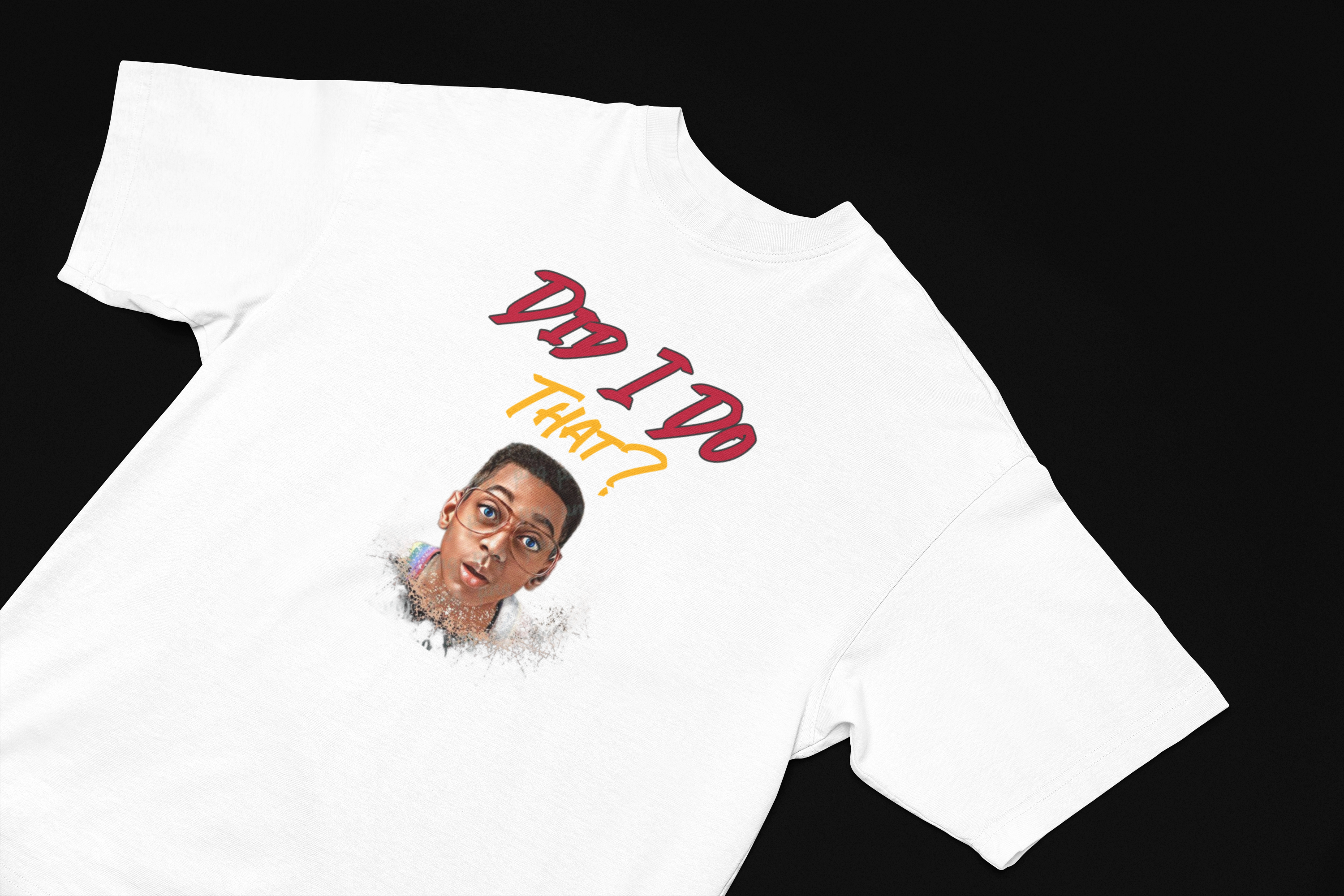 Urkel Vibes: Did I Do That? T-Shirt - Streetwear Apparel - Streetwear Art by AndrooArt