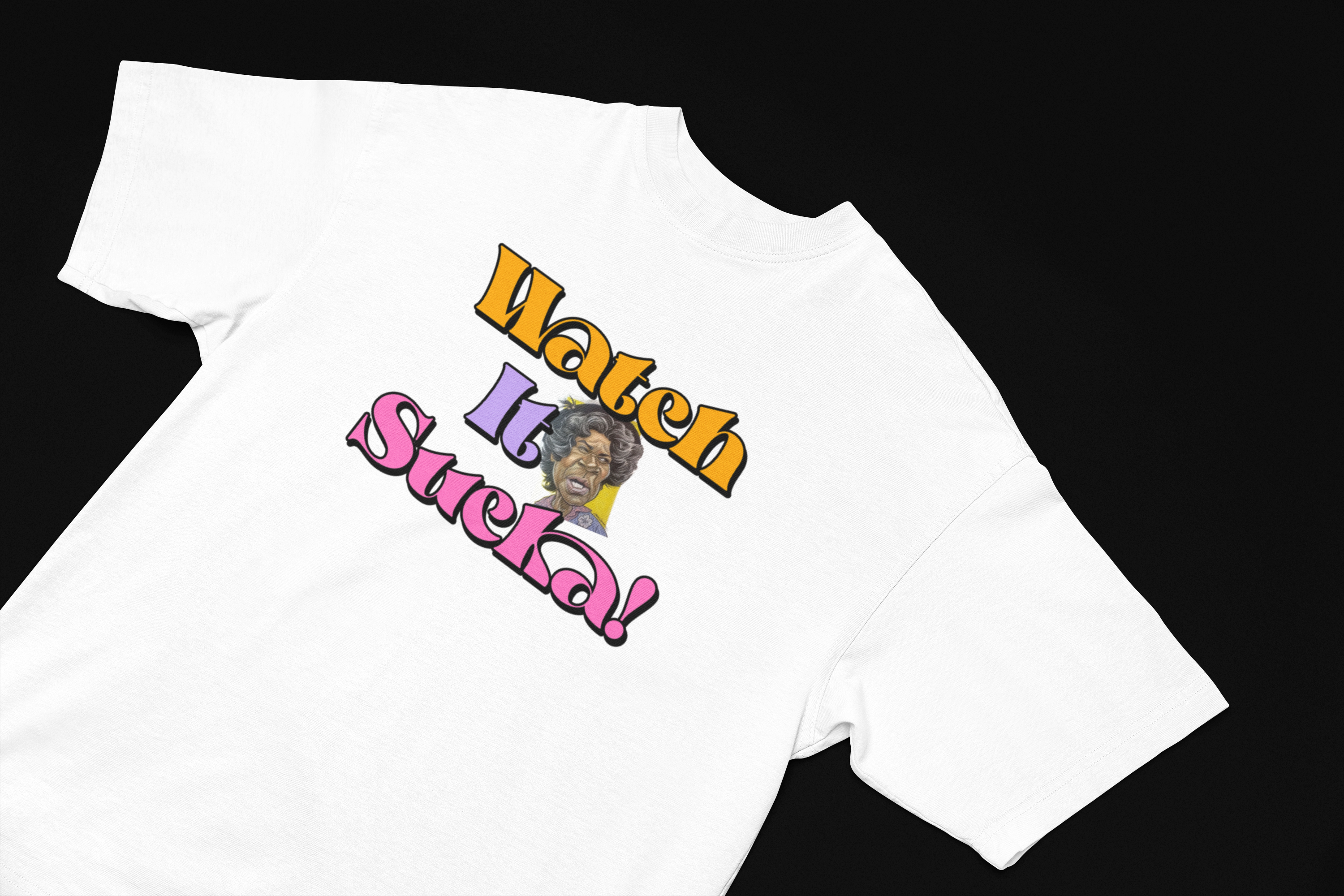 Ultimate 70s Throwback: Aunt Esther's Watch It, Sucka! - Streetwear Art - Streetwear Art by AndrooArt