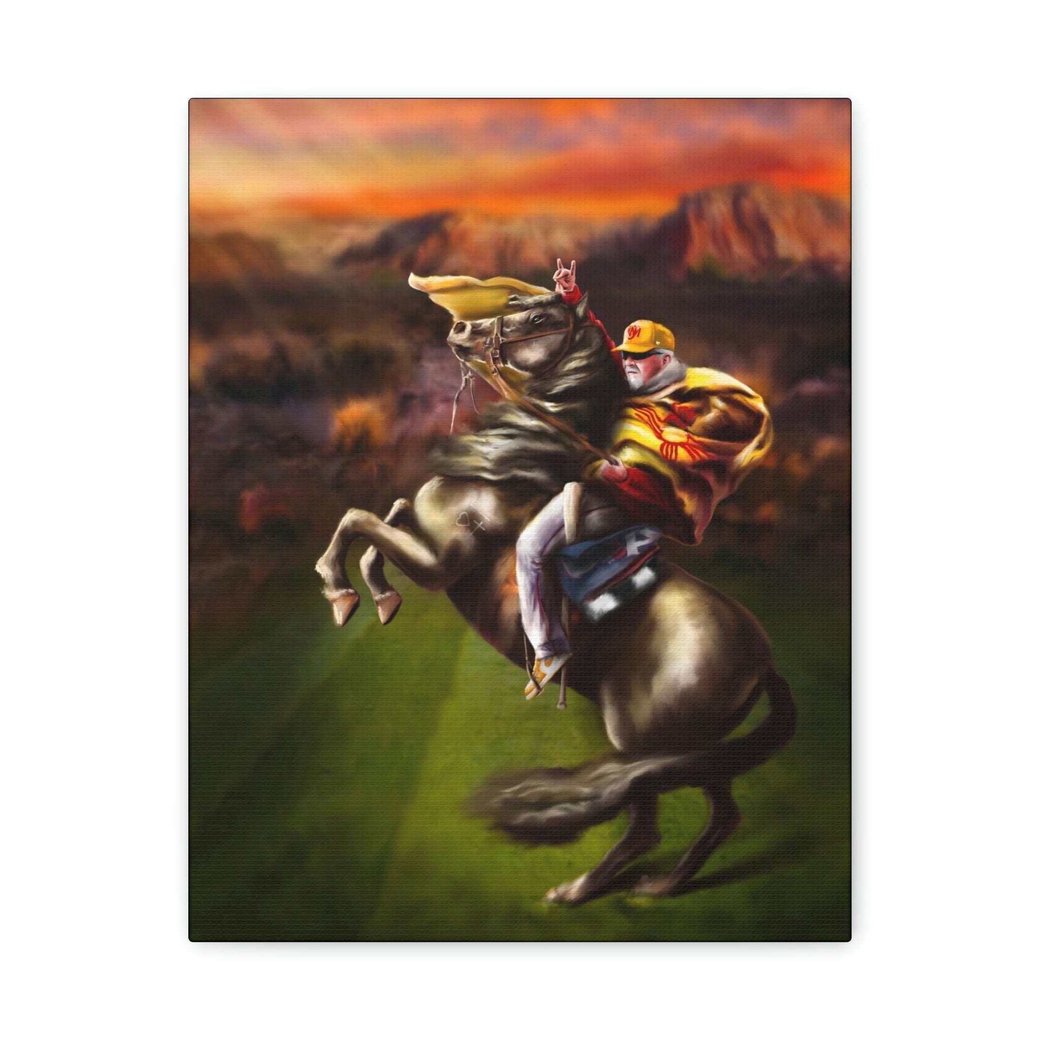 New Mexican Cowboy | Canvas - Modern Art - Streetwear Art by AndrooArt