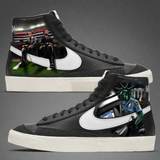 Nike Blazer Mid Sneakers | Black & White | "Kneel on Purpose"