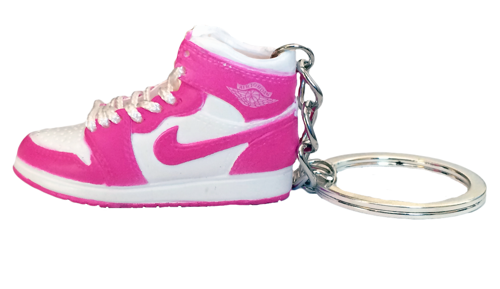 3D Air Jordan 1 MID | Pink | Keychain - Michael Jordan - Streetwear Art by AndrooArt