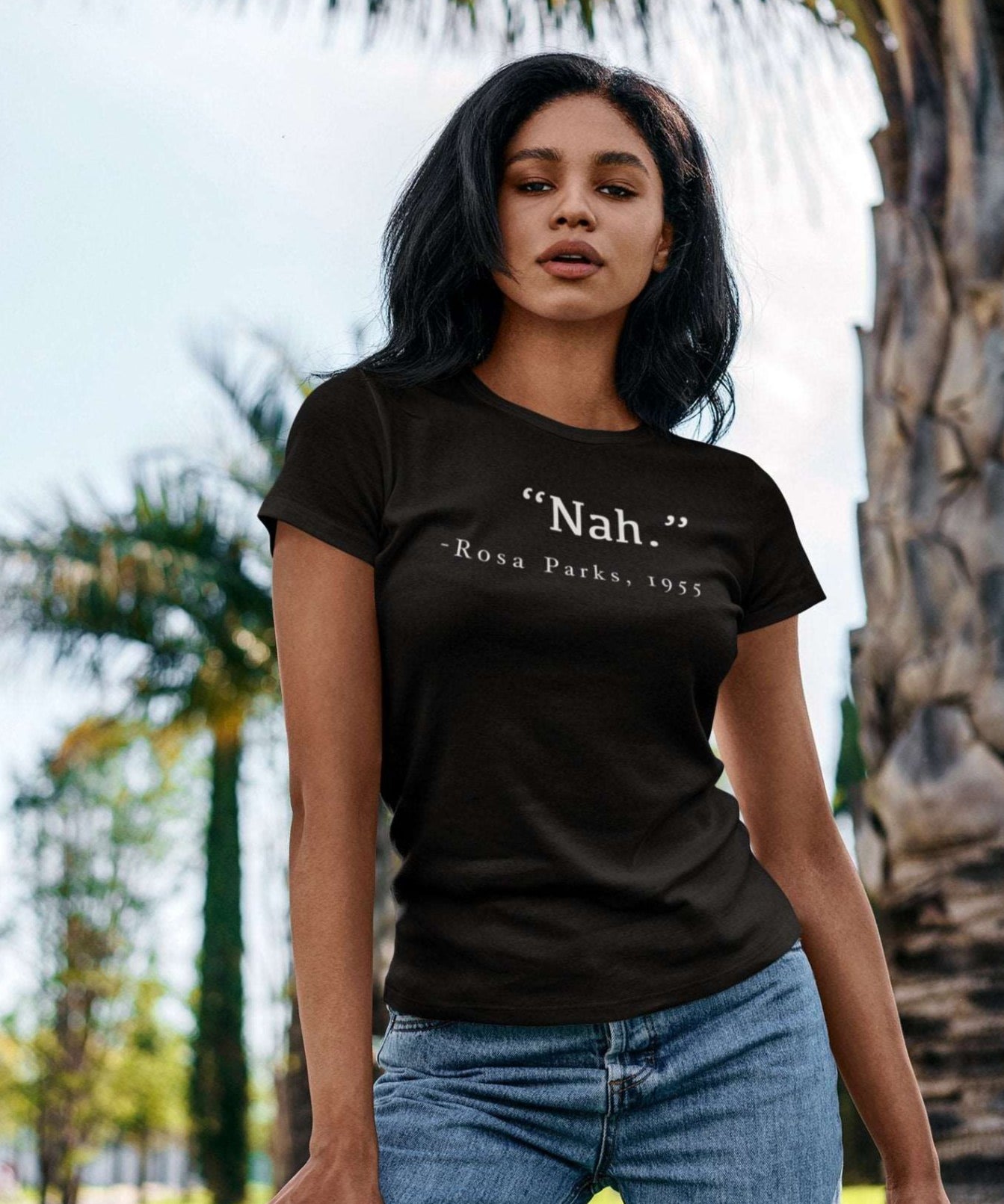 Rosa Parks T-Shirt | Nah 1955 - Androo's Art