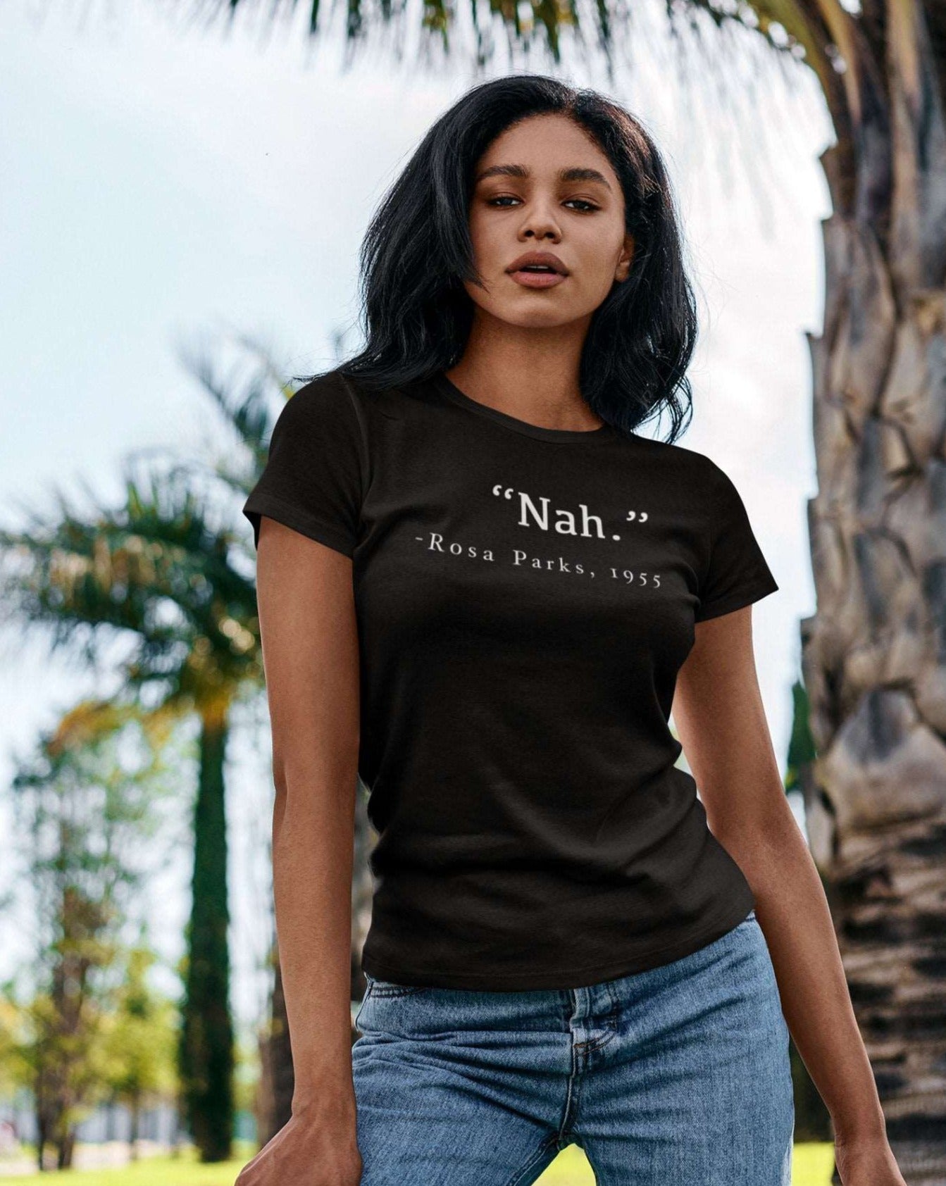 Rosa Parks T-Shirt | Nah 1955 - Androo's Art