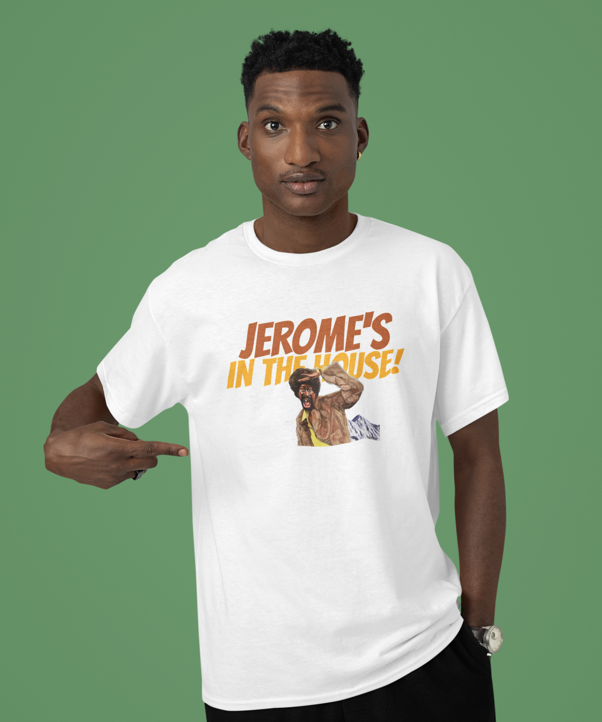 Jerome's in the House T-Shirt: Classic Style! | Graphic Art Streetwear Tee - Streetwear Apparel - Streetwear Art by AndrooArt