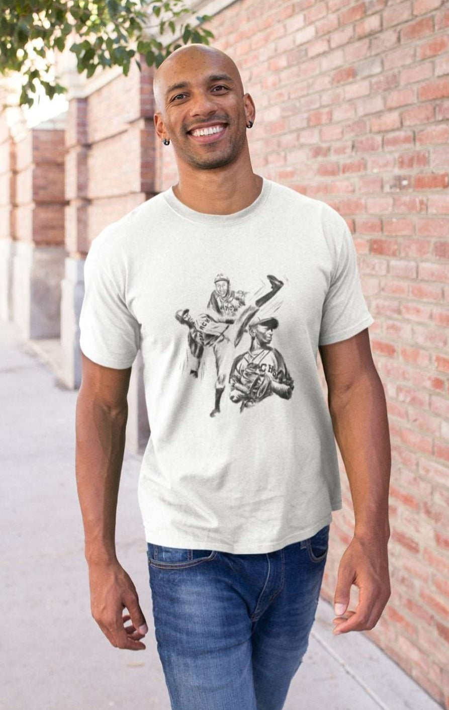 Satchel Paige T-Shirt | Sketch - Androo's Art