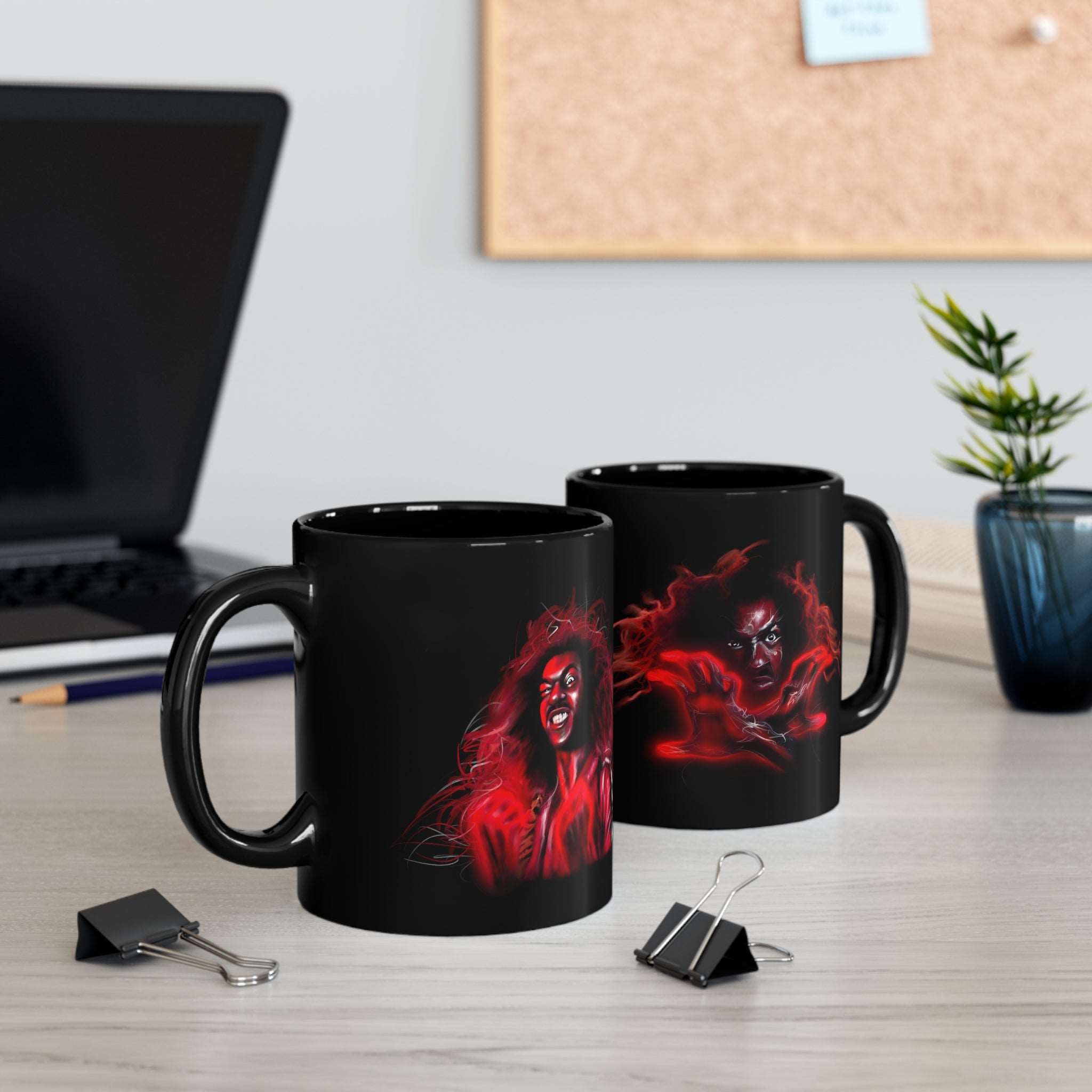 Sho Nuff | The Master | Black Coffee Mug - Sho Nuff - Streetwear Art by AndrooArt