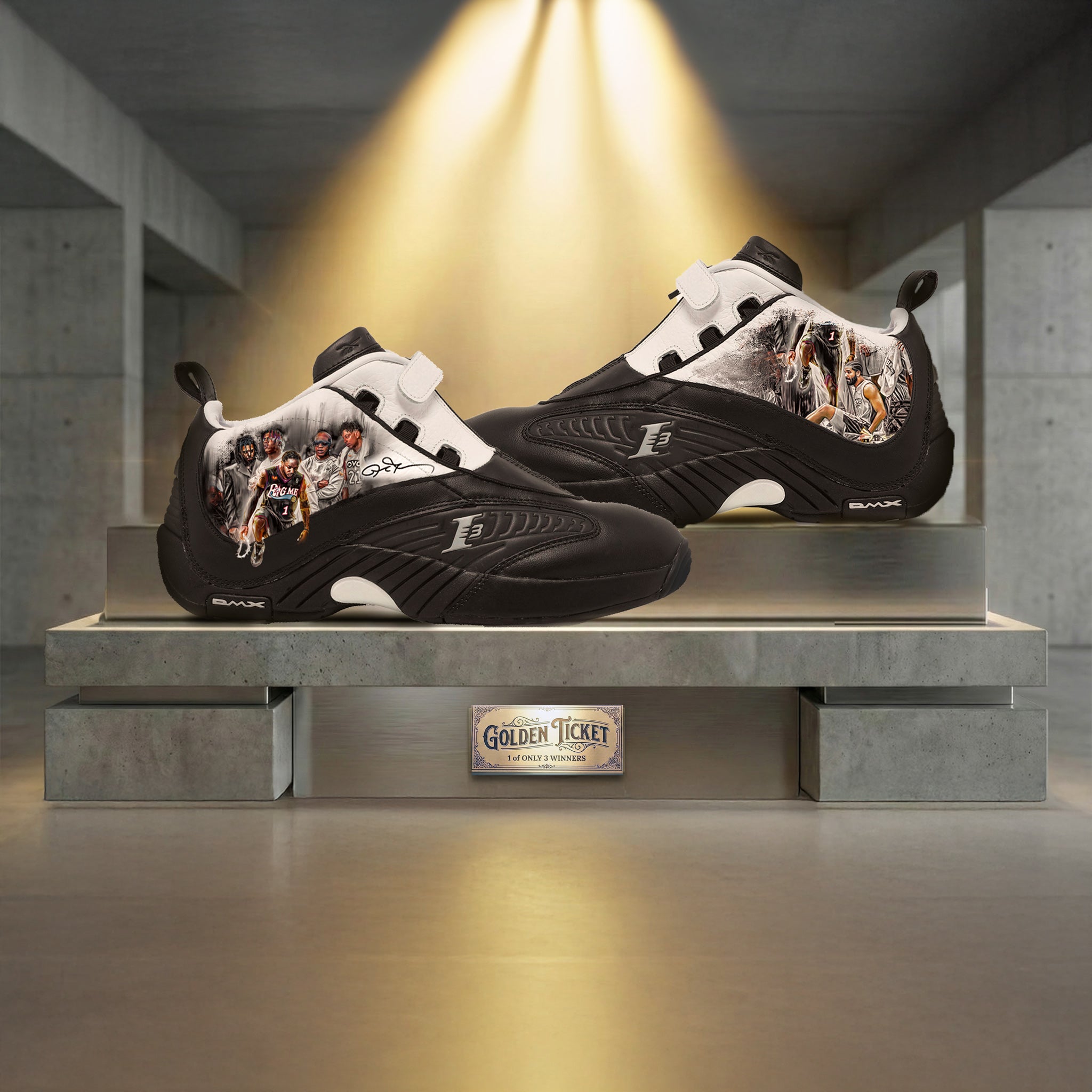 The Step Over: Iverson Signed Custom Reebok 4 | Limited Edition - Streetwear Art - Streetwear Art by AndrooArt