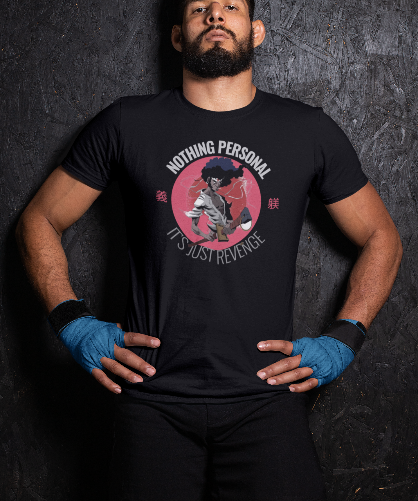 Afro Samurai: Vengeance Unleashed T-Shirt | Graphic Art Streetwear Tee - Streetwear Apparel - Streetwear Art by AndrooArt