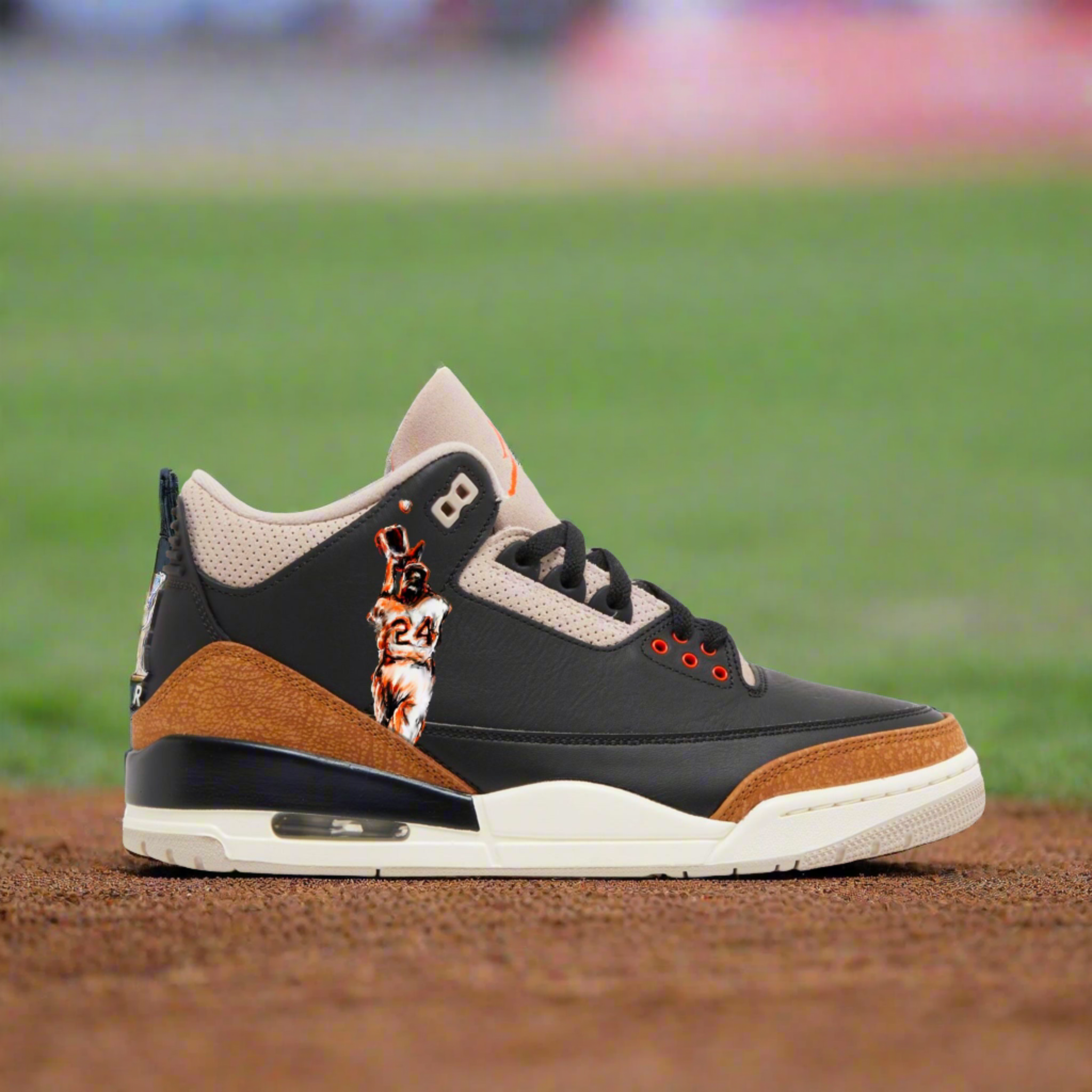 Willie Mays Tribute Jordan 3s Androo s Art
