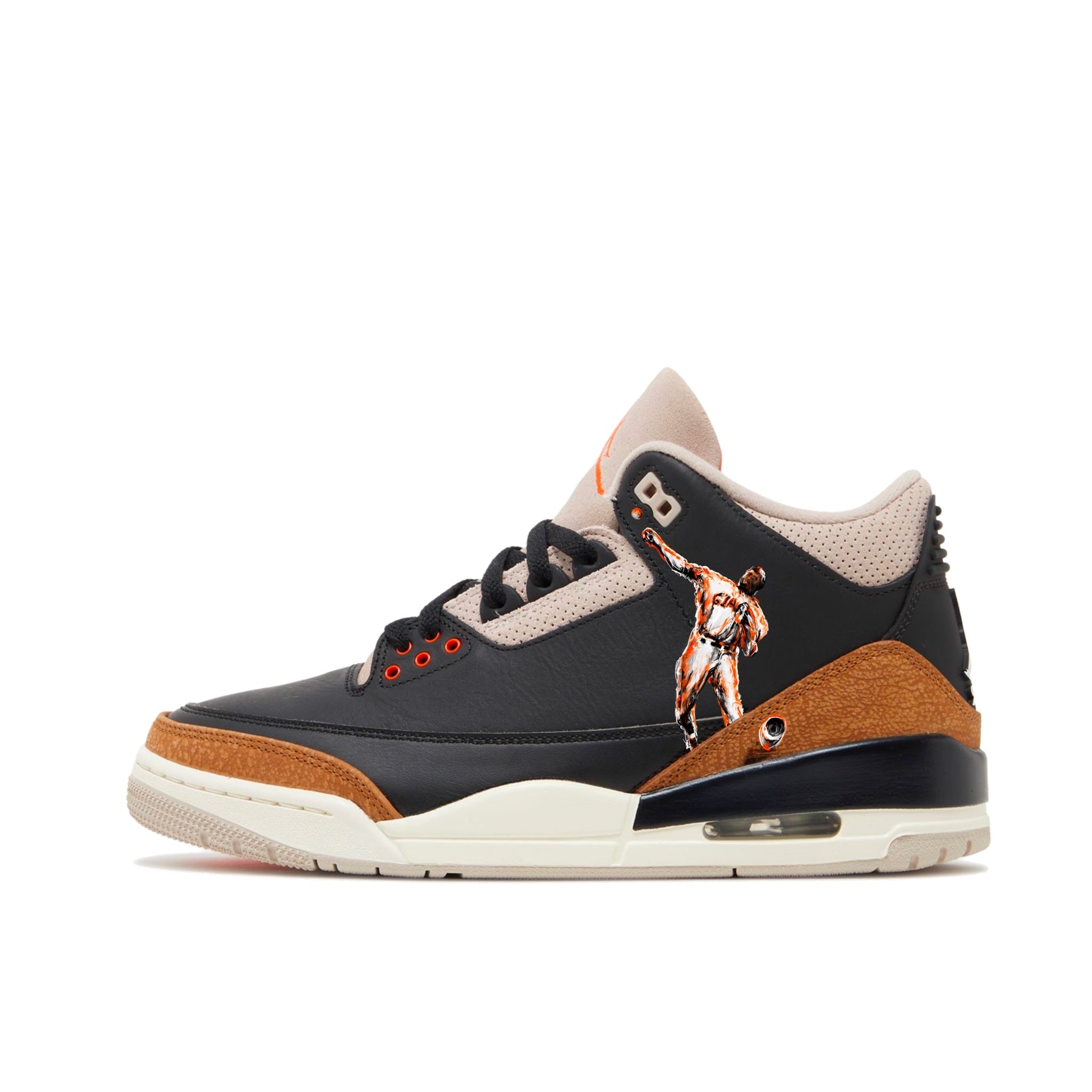 Willie Mays Tribute Jordan 3s - Michael Jordan - Streetwear Art by AndrooArt