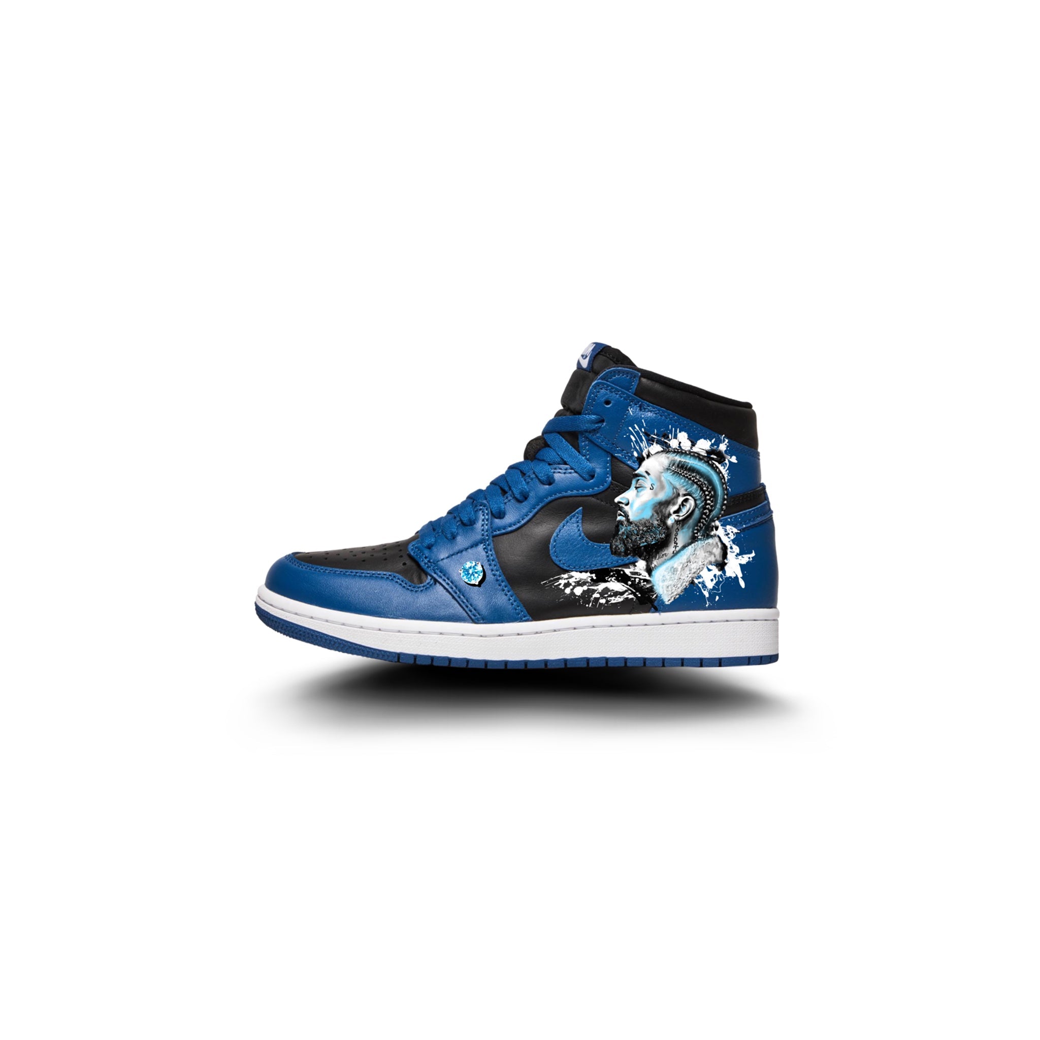 Blue Diamonds Forever | Nipsey AJ1 - Nipsey Hussle - Streetwear Art by AndrooArt