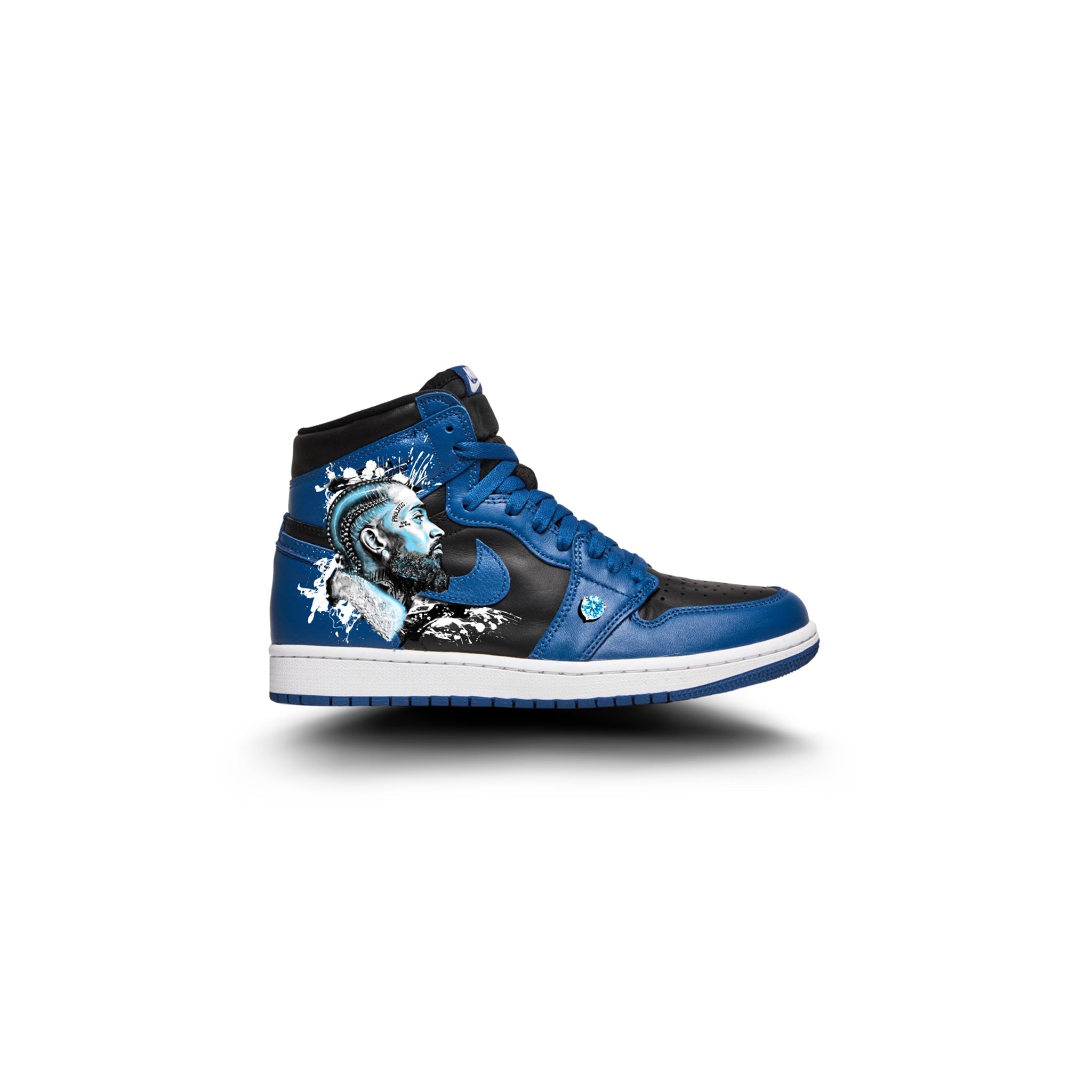 Blue Diamonds Forever | Nipsey AJ1 - Nipsey Hussle - Streetwear Art by AndrooArt