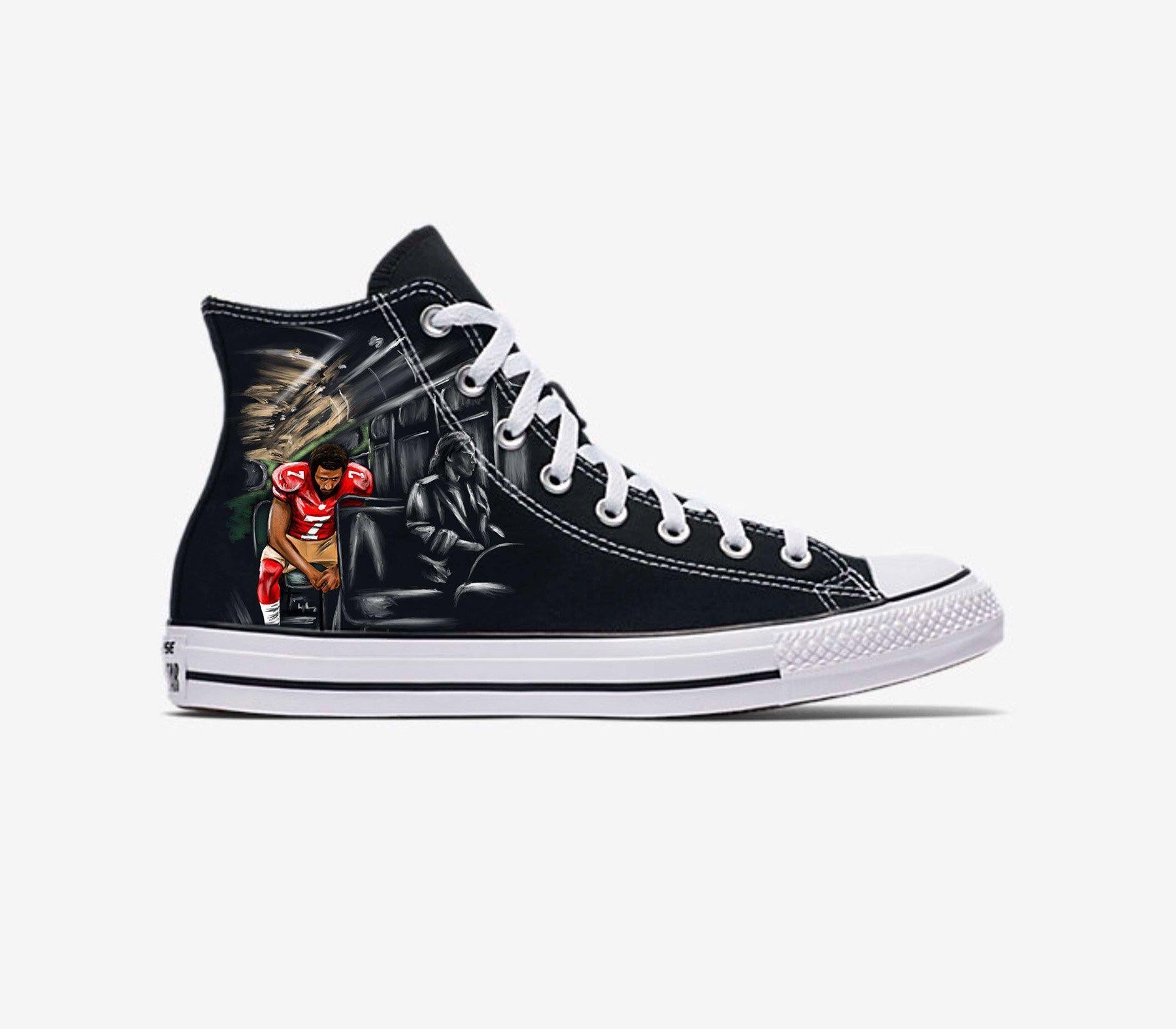 Colin Kaepernick Shoes | I'm With Kap | Converse - Colin Kaepernick - Streetwear Art by AndrooArt