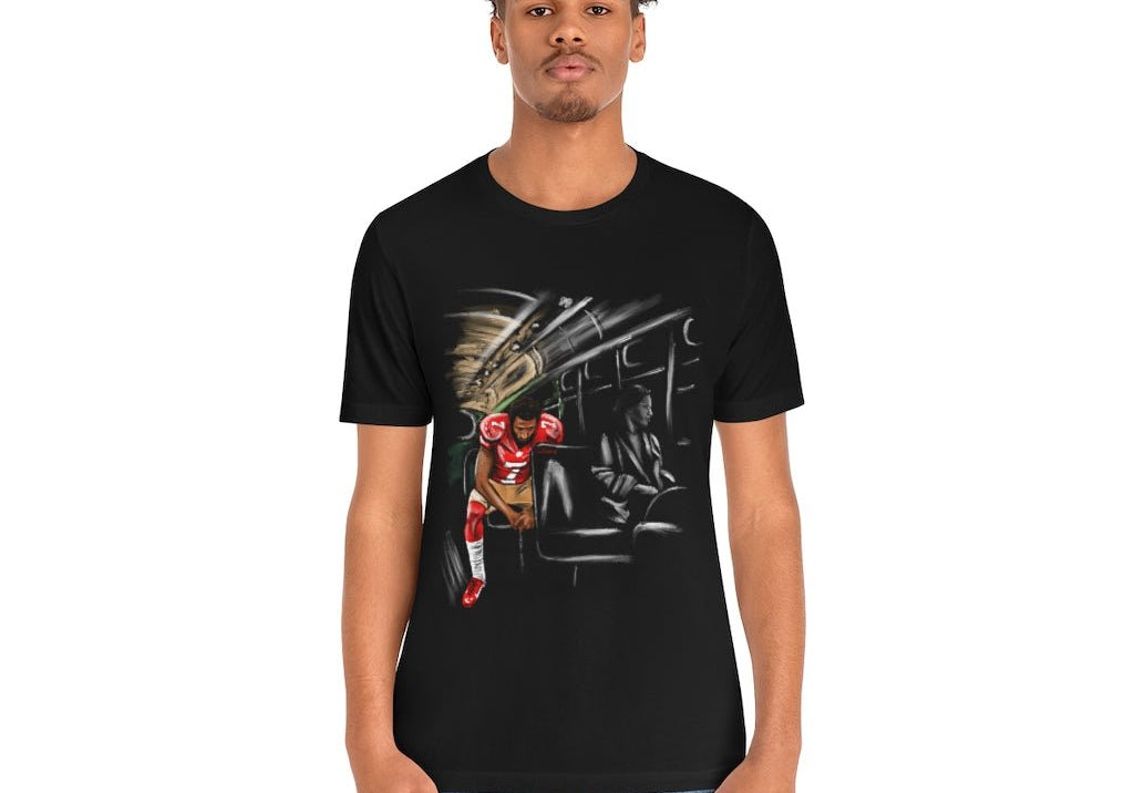 Colin Kaepernick | Stand By Sitting | Unisex T-Shirt - Androo's Art