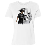 Colin Kaepernick T-Shirt | I Know My Rights | Ladies' White Crewneck T-Shirt - Androo's Art