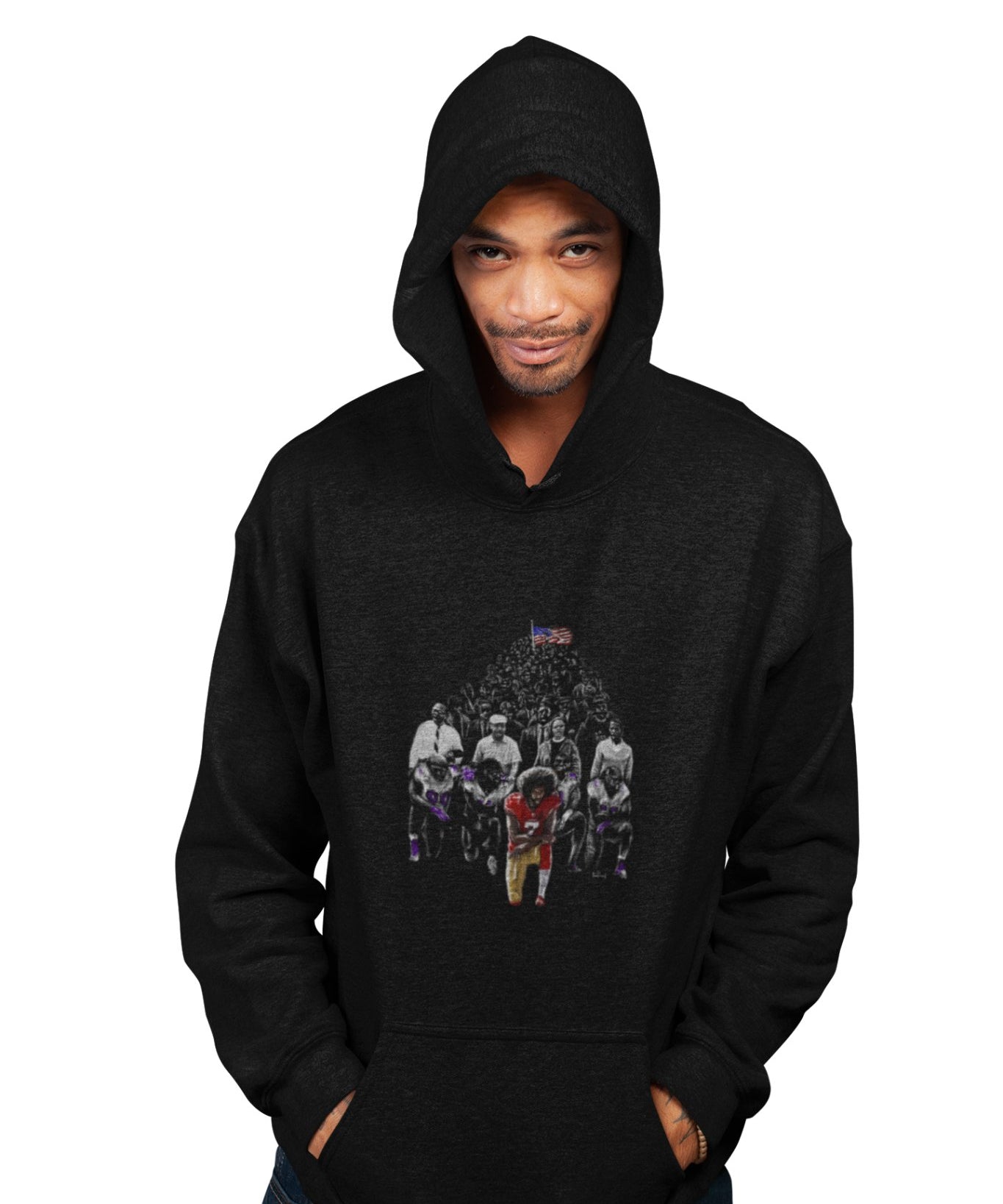 Colin Kaepernick | Then and Now | Unisex Hoodie - Androo's Art