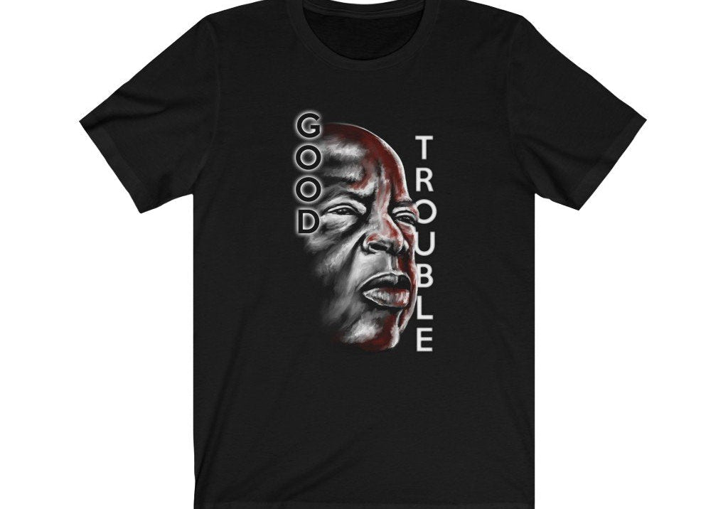 Good Trouble | John Lewis | Unisex | T-Shirt - Androo's Art