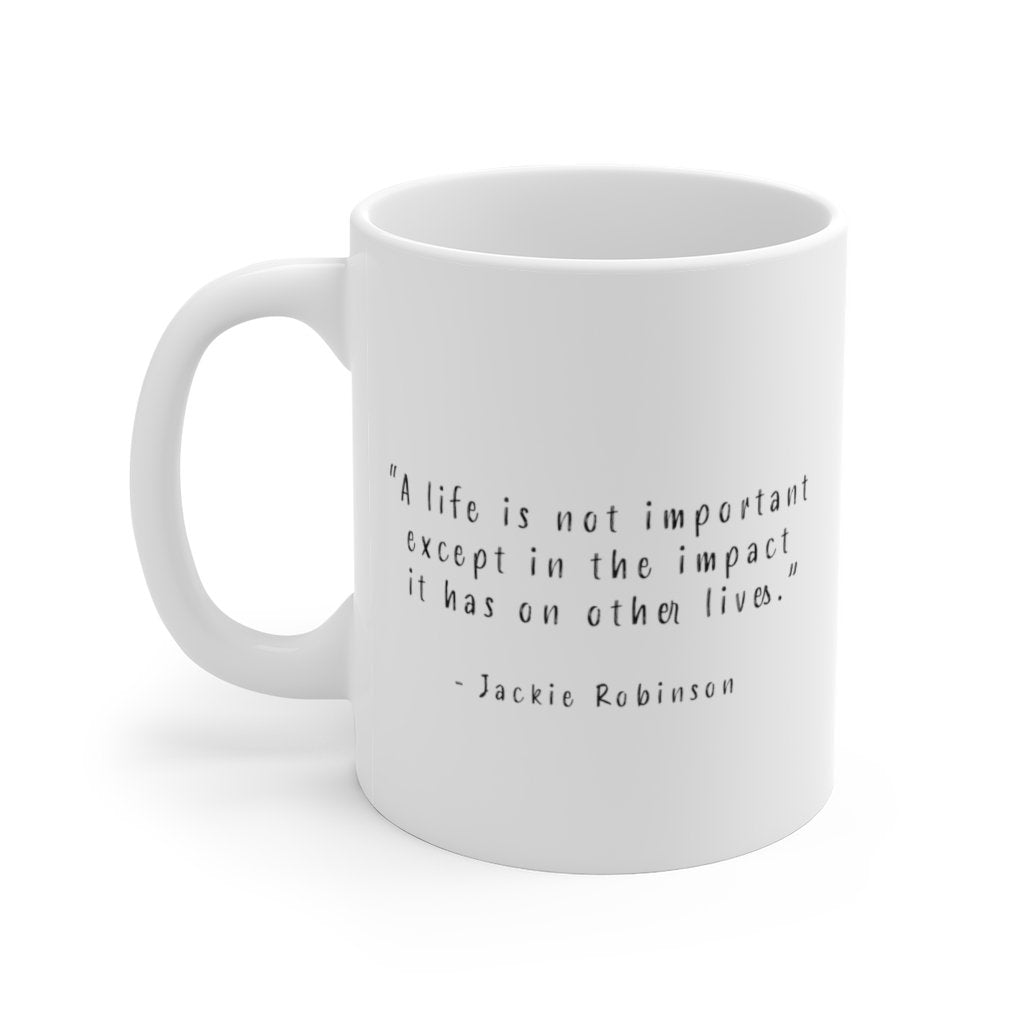 Jackie Robinson | Quote | Coffee Mug - Androo's Art