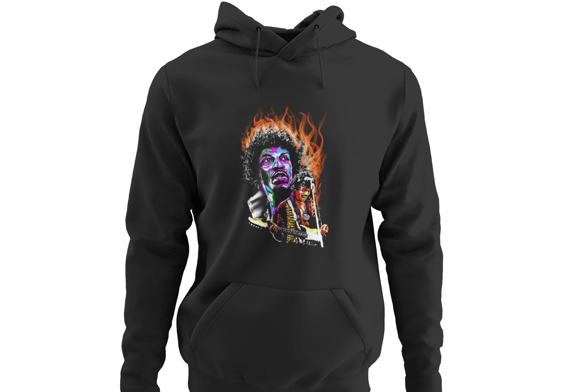 Jimi Hendrix | On Fire | Unisex Hoodie - Androo's Art