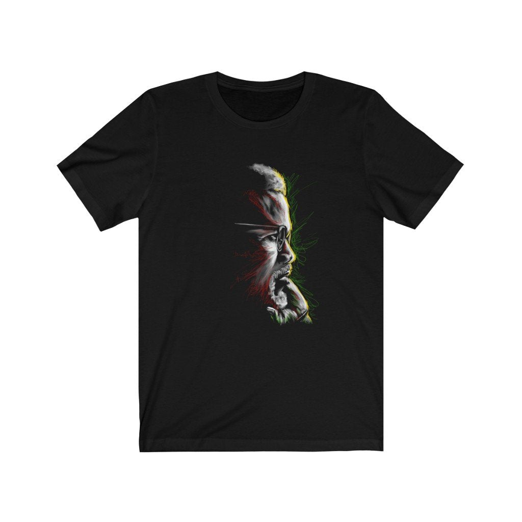 Malcolm X T-Shirt | Thoughts of Malcolm X | Unisex Black T-Shirt - Androo's Art