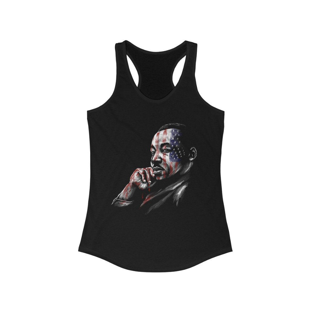 Martin Luther King Jr. | MLK Still Dreaming | Ladies | Racerback Tank Top - Androo's Art