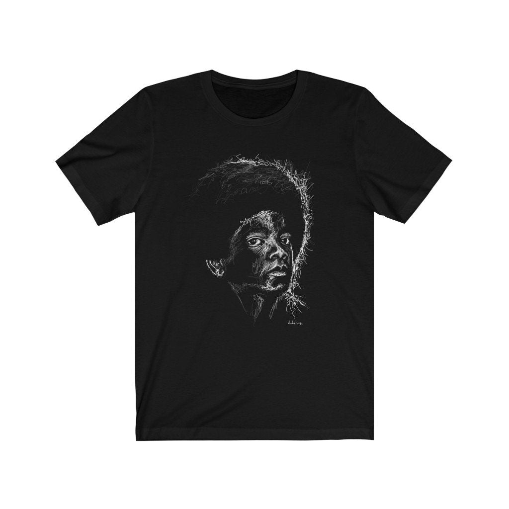 Michael Jackson T-Shirt | Young Michael | Unisex Black T-Shirt - Androo's Art