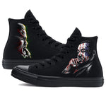 MLK & Malcolm | Blackout Kicks | Converse All-Star Sneakers - Androo's Art