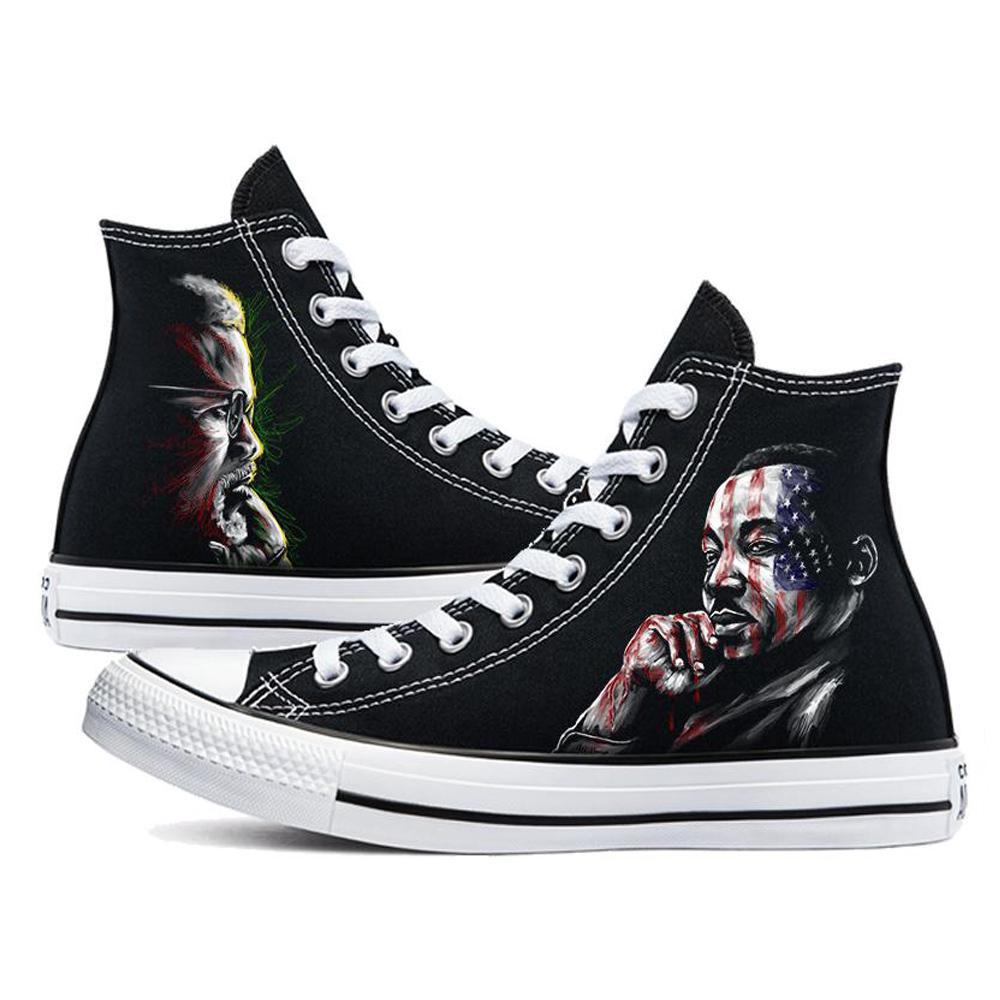 MLK & Malcolm | Converse - Androo's Art